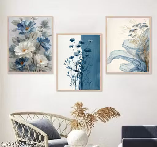 Leaf Painting Photo Frame Set of 3