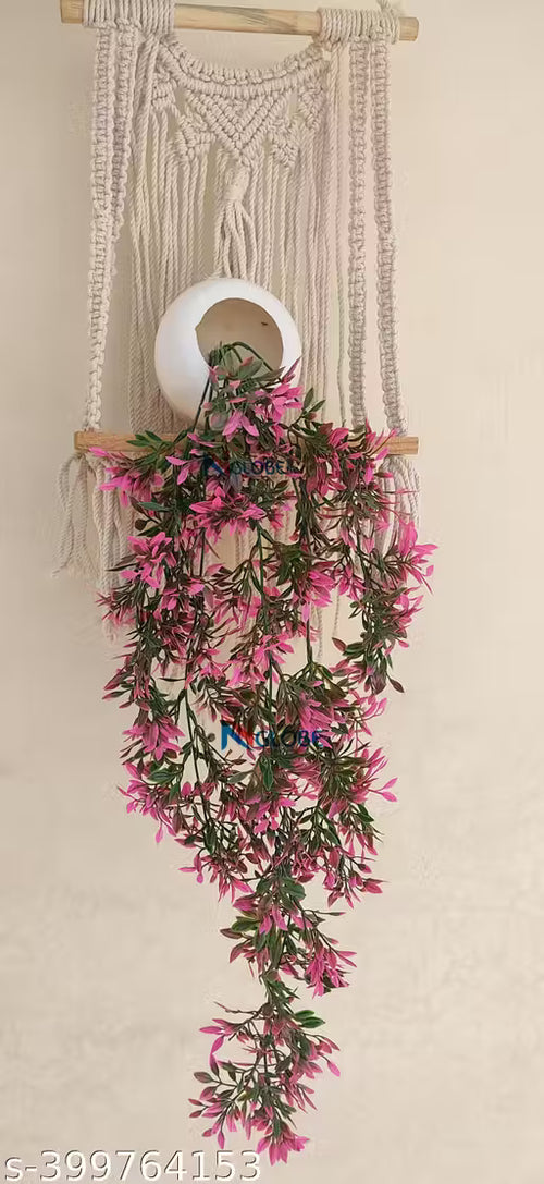 Artificial Hanging Plant with Apple Pot