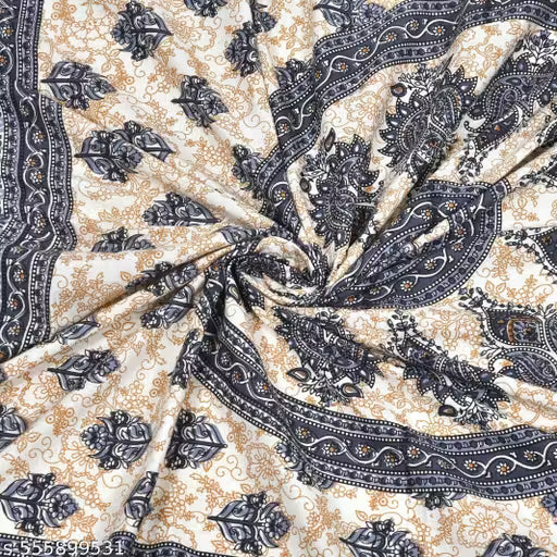 Ethnic Motif Print King Size Bedsheet set