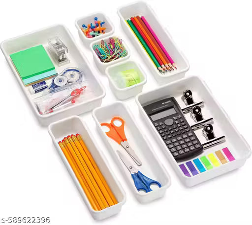Drawer Organizer Set of 8 – Multipurpose Storage Trays