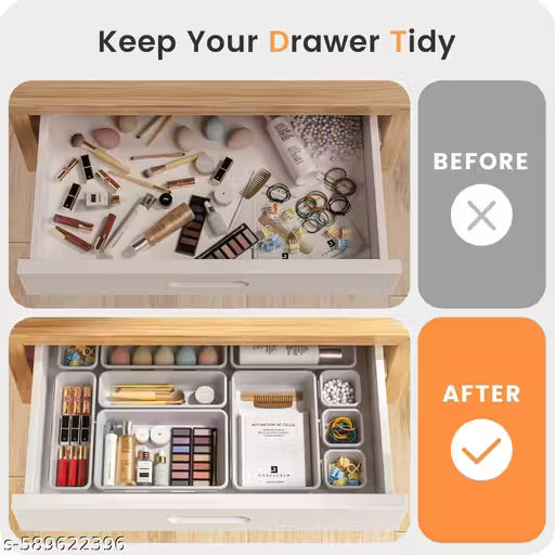 Drawer Organizer Set of 8 – Multipurpose Storage Trays