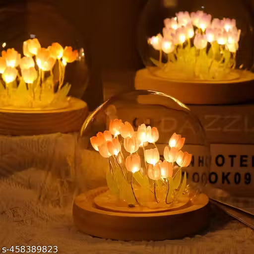 IKIME Tulip Flower LED Crystal Ball Lamp