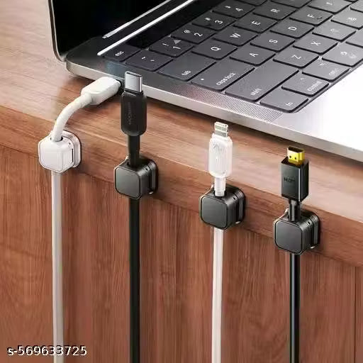 Magnetic Cable Clip Organizer Cord Holder – Pack of 6