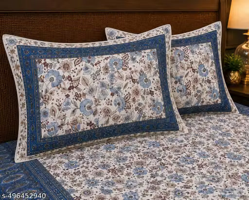 SENORA 100% Pure Cotton King Size Bedsheet