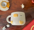 Cute Duck Ceramic Coffee Mug – Animal Theme Tea Cup