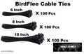 BirdFlee Premium Nylon Cable Ties Set – 300 Pcs
