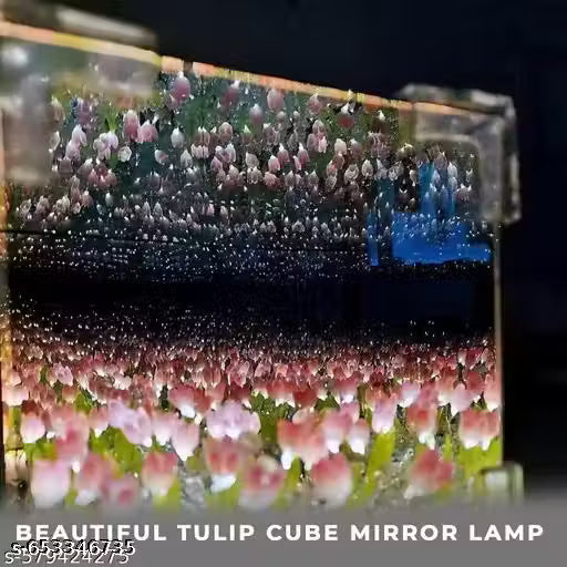 Wishpitara Tulip Cube Mirror Lamp