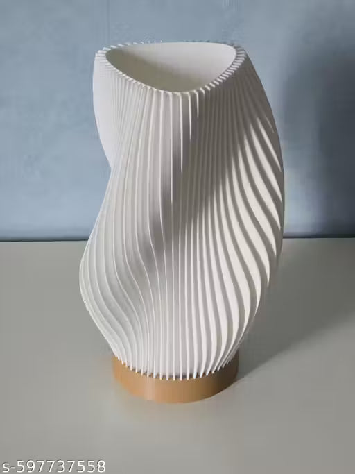 Modern Curved Flow LED Table Lamp for Bedroom & Living Room