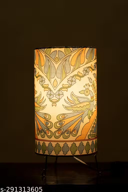 Aswal Handicraft Madhubani Design Table Lamp