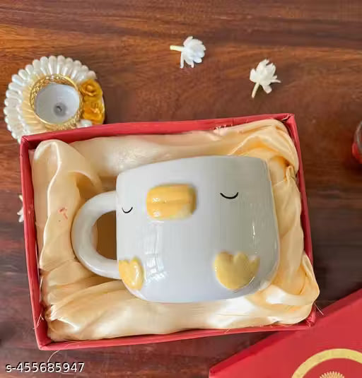 Cute Duck Ceramic Coffee Mug – Animal Theme Tea Cup
