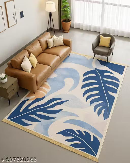Modern Abstract Area Rug (Blue)