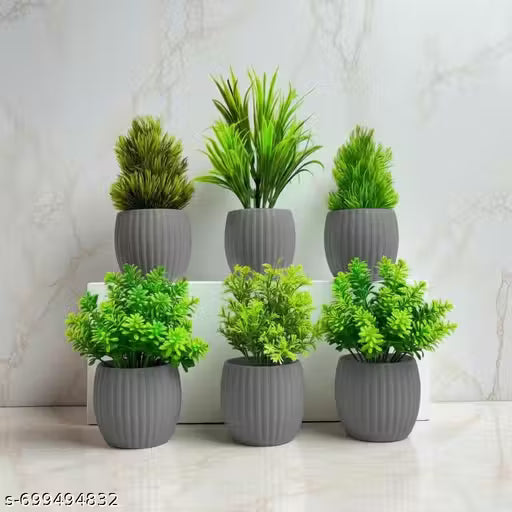 Artificial Potted Plants Combo Set of 6