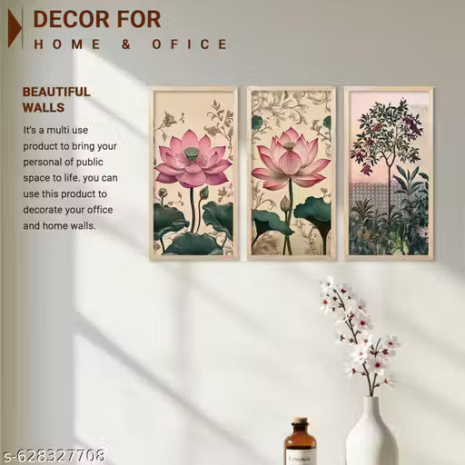 Kotart Floral Art  (Set of 3)