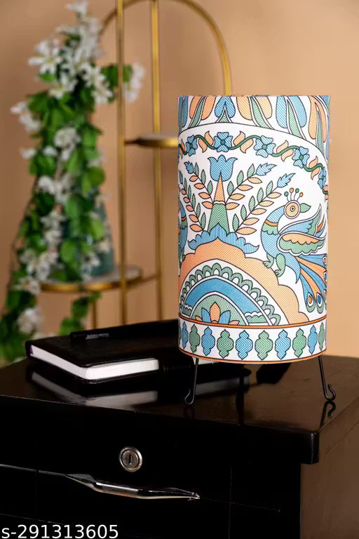 Aswal Handicraft Madhubani Design Table Lamp