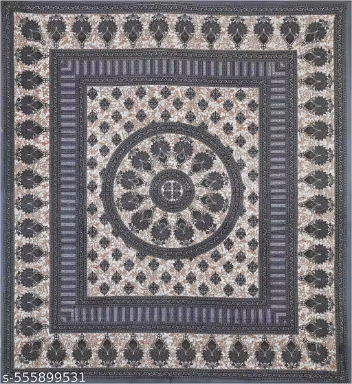 Ethnic Motif Print King Size Bedsheet set