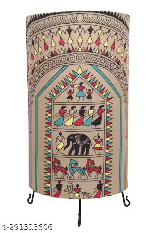 Aswal Handicraft Madhubani Bedside Table Lamp