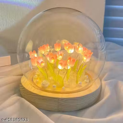 IKIME Tulip Flower LED Crystal Ball Lamp